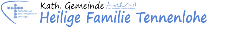 Kopgrafik in der Homepage der Hl. Familie Tennenlohe